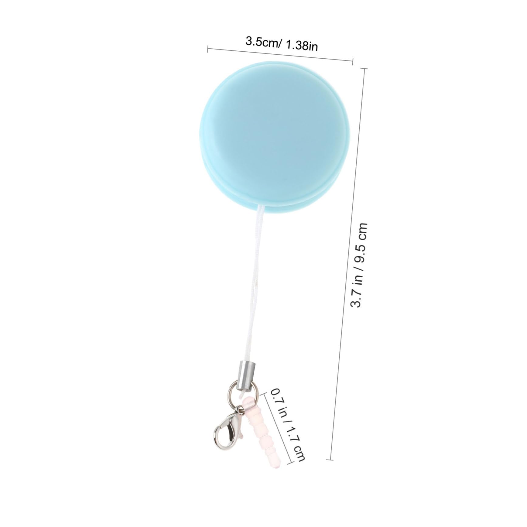 Detergente Per Schermi Telefoni Macaron Set 4 Pezzi Con Cordino Per Portachiavi Panno in Microfibra Per Smartphone e Occhiali Pulizia Per Schermi Touch e Obiettivi Fotocamera