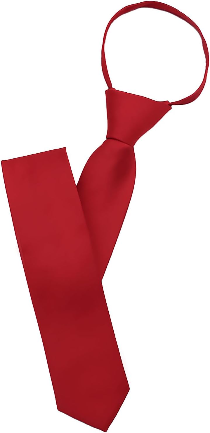 Adjustable Pre-tied Ties for Men, Mens Ties Solid Color Necktie for Wedding Party Prom Celebration Banquet School