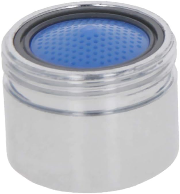 Yinpecly Sink Faucet Aerator, Kitchen Sink Aerator Replacement Parts, Bathroom Faucet Aerator, Faucet Adapter with 18mm Male Thread Fine Tooth for Kitchen Bathroom, Plating, 5Pcs