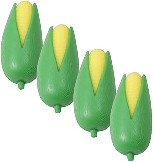 Sewroro 4 Peças Brinquedos Tpr Brinquedo De Estresse Compacto Adorável Brinquedo Complicado Brinquedo De Estresse Engraçado Espremer Brinquedo De Milho Elástico Brinquedo Engraçado