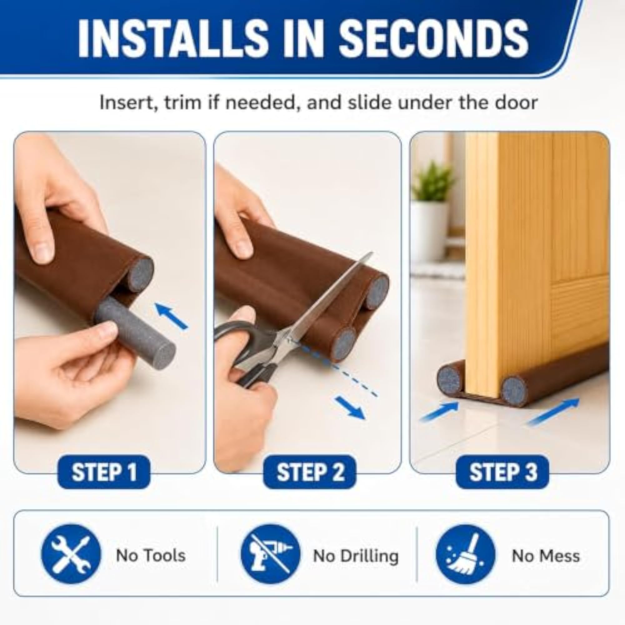 Koilakh Devi Twin Door Draft Stopper