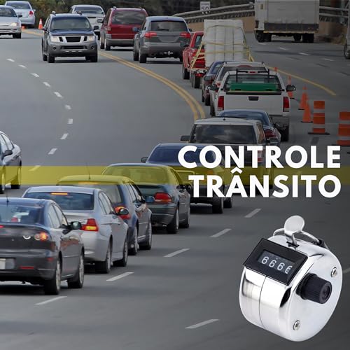 Contador Manual Numérico Estatístico 4 Dígitos Analógico Entrada Controle Pessoas Bares Restaurantes