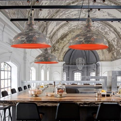 Lampe suspendue industrielle E27 en fer pour café et hôtel - 4