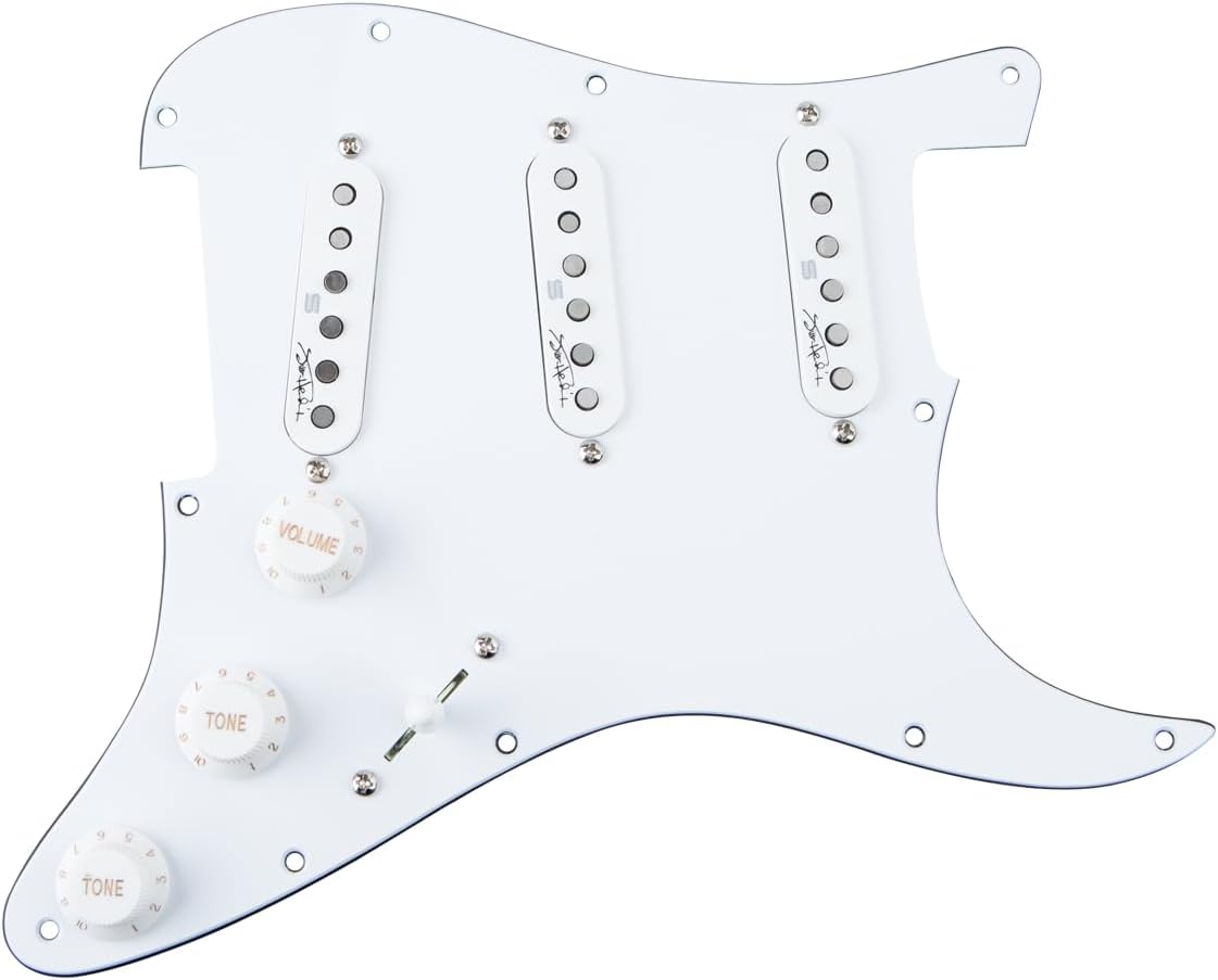 Seymour Duncan Jimi Hendrix Strat Set VooDoo Loaded Pickguard - White