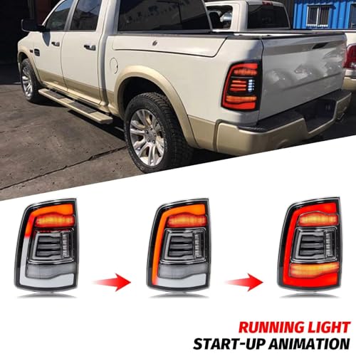 Feu arrière haut de gamme pour Dodge Ram 2009-2012 avec finition transparente - 6