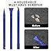 Car Crevice Cleaning Tool, 9 Pieces No-Scratch Plastic Scraper Tool for Tight Spaces, Multi-Use Small Paint Scraper Tool Sticker Remover for Kitchen, Crevices, Food, Paint, Labels, Oil Stains, Dirt