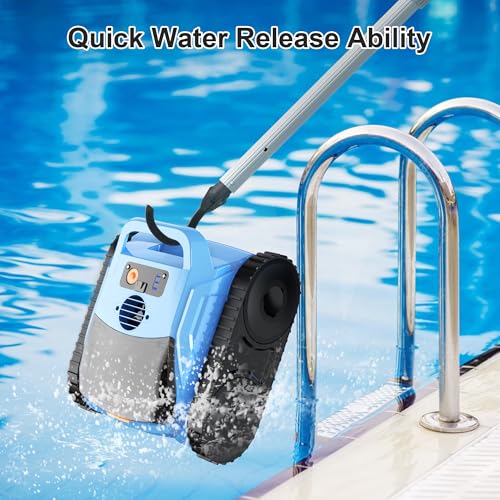 (2025 Upgrade) Pool Vacuum for Inground Pools, Robotic Pool Cleaner, Wall Climbing Pool Cleaner, Cleans Pool Floors, Drain & Walls & Waterline, Cleaning Up to 2100 Sq.ft, 180 Min - Image 9