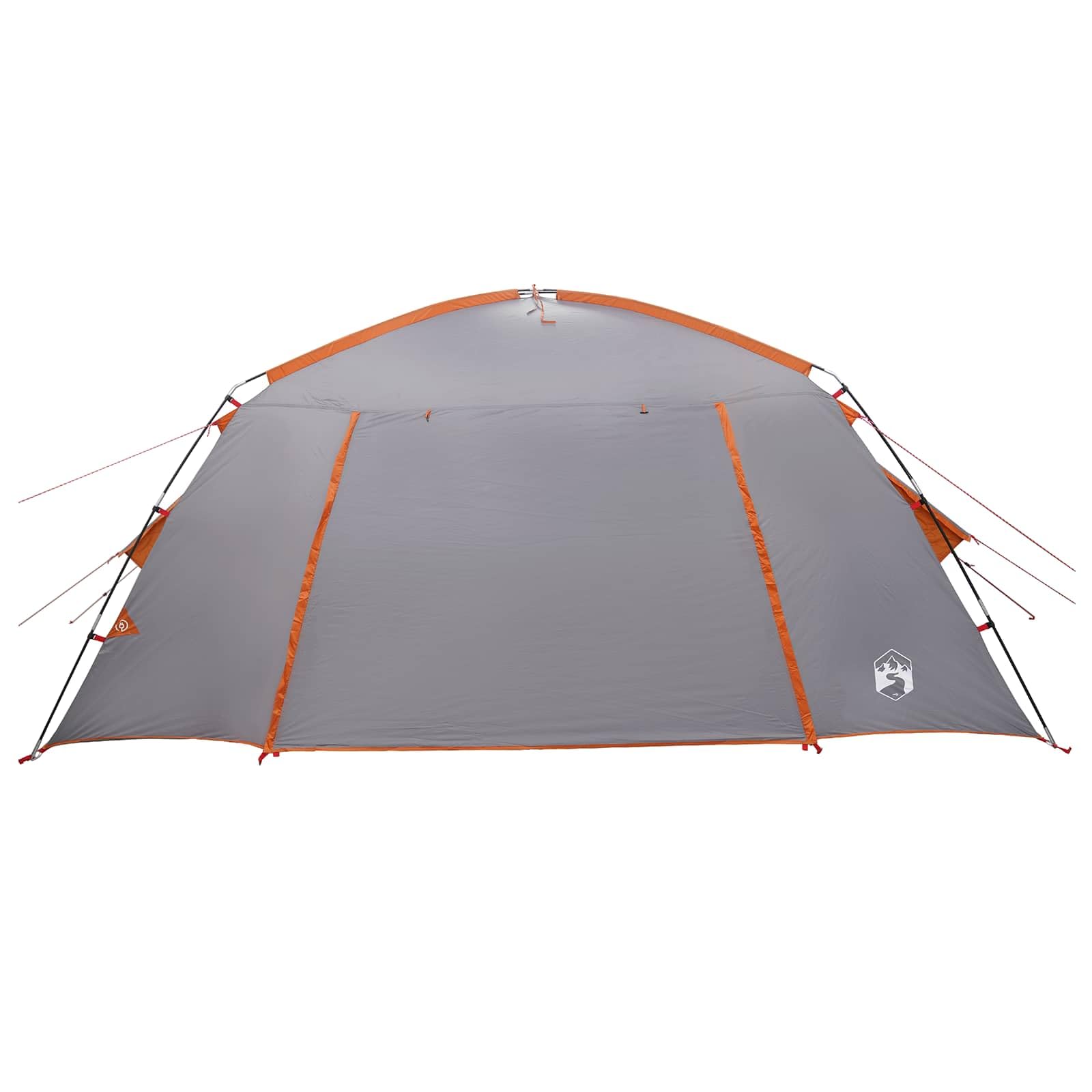 Tenda Capanna Grigio e Arancione 400 x 210 x 180 cm Poliestere