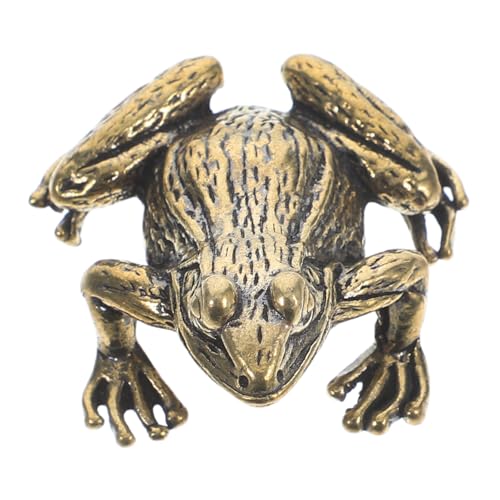Statue de Grenouille Miniature en Laiton Feng Shui