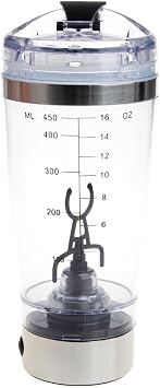 450ml Protein Shaker Water Bottle for Electric Automatic Mixer Smart Cup Mixer Shaker Bottle Electric Protein Shaker Cup Auto Shake Mixer Drink Juicer Coffee Mixing Mug Electric Shaker Cup