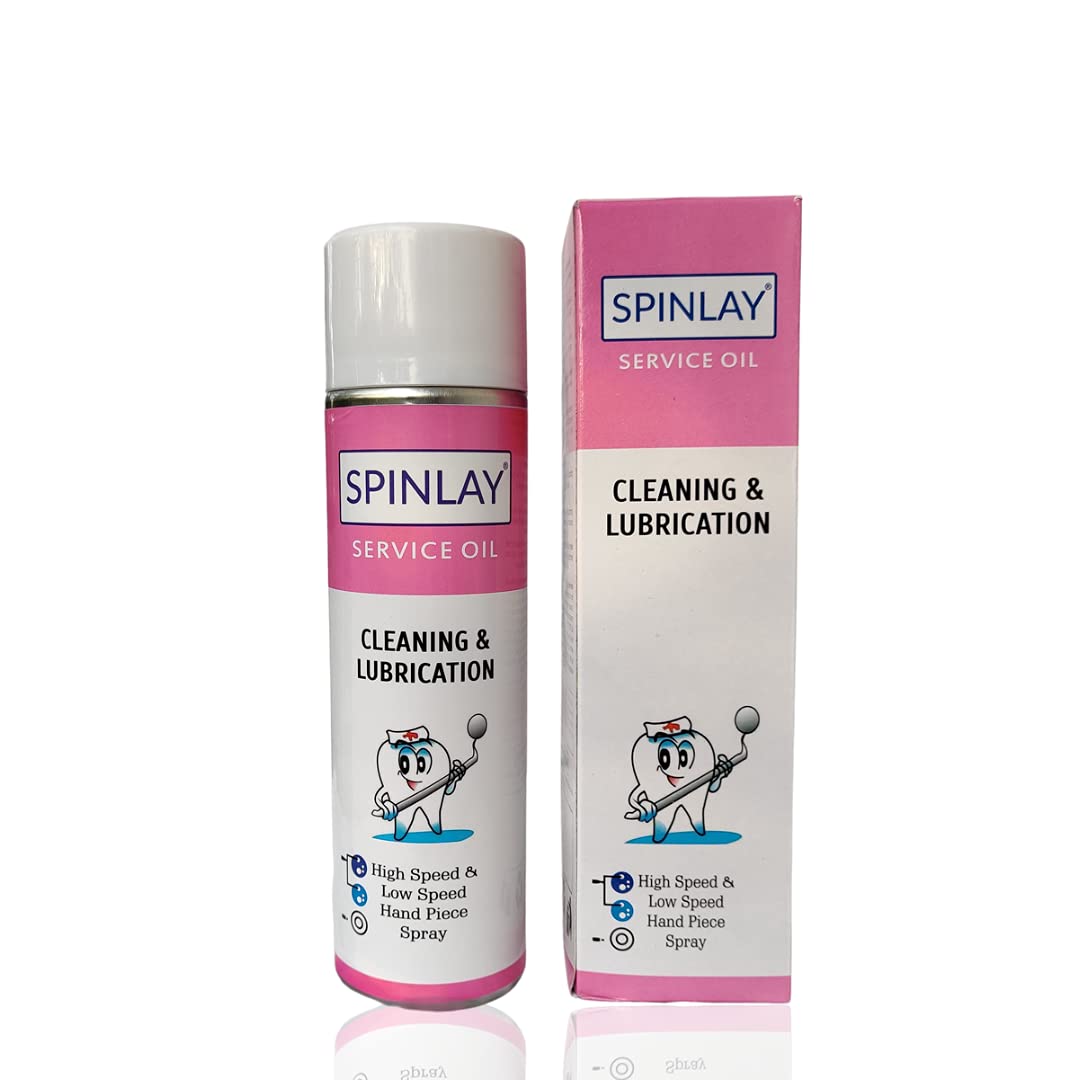 SPINLAY Dental Handpiece Oil Lubricant Spray (550ml/440Gms)