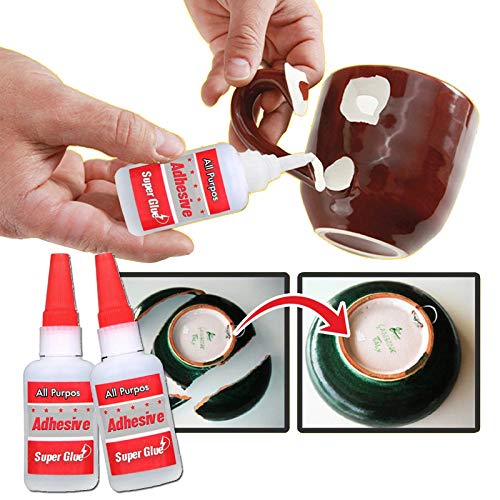 2pcs All Purpose Adhesive Super Glue, Universal Mighty Glue Car Tire Repair Glue Universal Sealant Bonding Glue Silicone Footwear Glue (All Adhesive Super Glue)