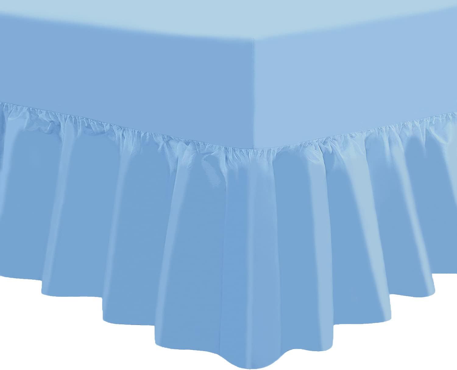 NIYS Luxury Bedding Percale Polycotton Extra Deep Frilled Valance