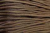 BORED? PARACORD! 95 Cord - Coyote Brown - Type 1 Cord - 100 Feet on Plastic Winder Brand