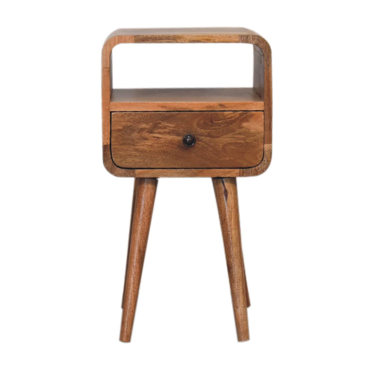 Artisan Furniture Solid Wood Mini Oak-ish Classic Open Bedside main image 0