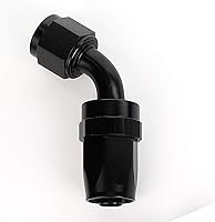 Vista 42 de AC PERFORMANCE -4 AN Montaje de extremo de manguera giratoria de 45 grados Aluminio Negro