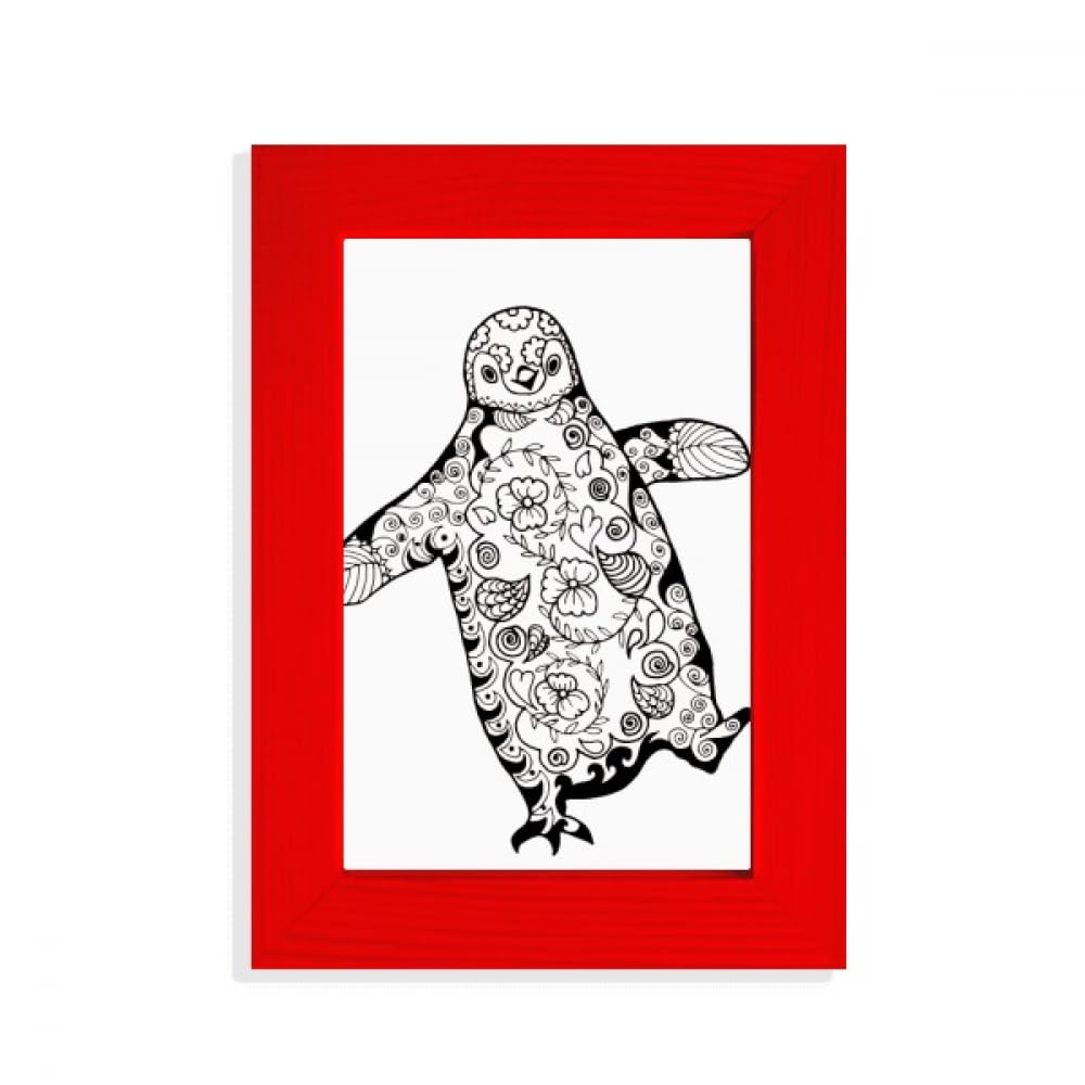 Cadre photo pingouin rouge pour capturer les rires de bébé