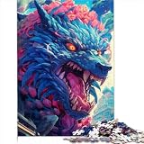 Puzzle per Adulti 1000 Pezzi Mostro Lupo Gigante Premium in cartone riciclato al 100% per Adulti Bambini 14+ con Poster Coordinato e Foglio Trivia 1000 Pezzi（26x38 cm）