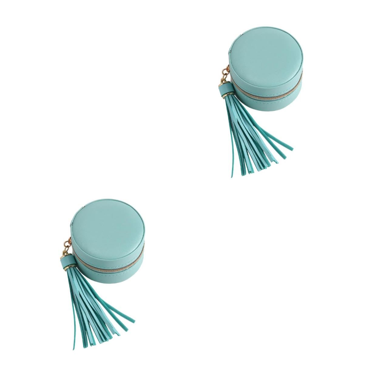 CALLARON 2pezzi Scatola Portagioielli Portatile Pu Contenitore Per Orecchini e Anelli Pratica e Elegante Per Matrimonio Compleanni e Occasioni Speciali