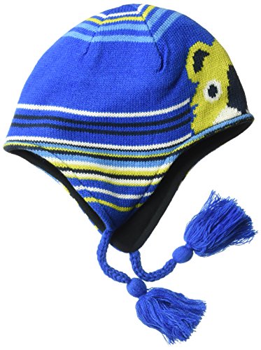 Bonnet péruvien en maille épaisse avec cache-oreilles pour enfant mixte