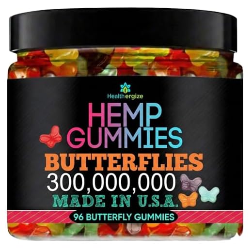 Hemp Sleep Gummies for Adults for Deep Bedtime, Extra Strength Relax-Fruity Gummy Bear Butterfly Shaped-Calm & Peace Non-Habit Forming - Made in USA-96 Count