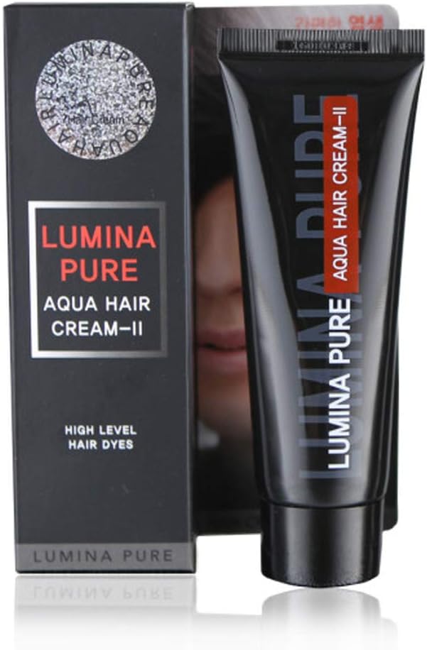 [Lumina] Magic Pure Aqua Hair Coloring Cream 75g Fast,Simple and Long Lasting Hair dye Natural dye Without Ammonia, Chemical Dyes, No Smell, no Irritation,No Troubles