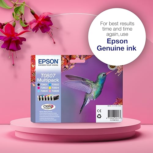 Epson T0803 Magenta Hummingbird Genuine Ink, Claria Photo HD Ink Cartridge