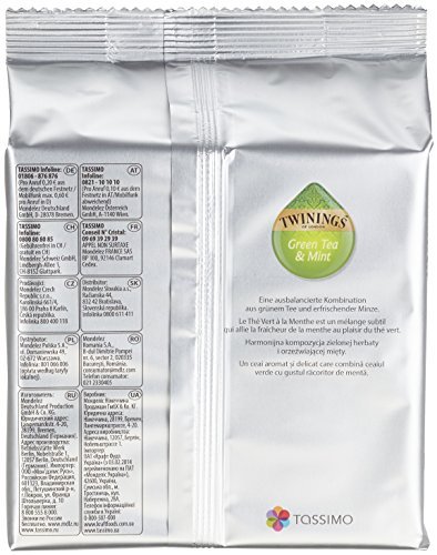 Tassimo 2 x Twinings zielona herbata z miętą, opakowanie 5 szt. (5 x 16 porcji)