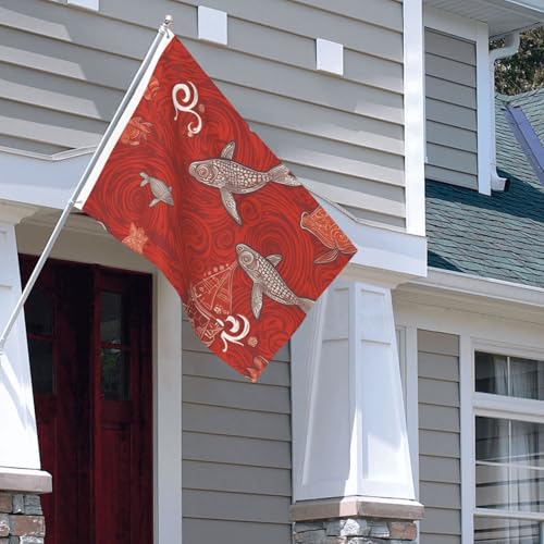 Drapeau pour extérieur 1,2 x 1,8 m robuste drapeau de cour double face avec œillets