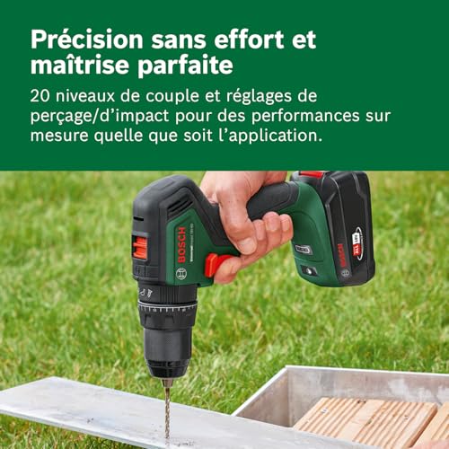 Bosch Home and Garden Bosch UniversalImpact 18V 60 Perceuse visseuse à percussion sans fil avec 1 batterie système 18 V - vue 5