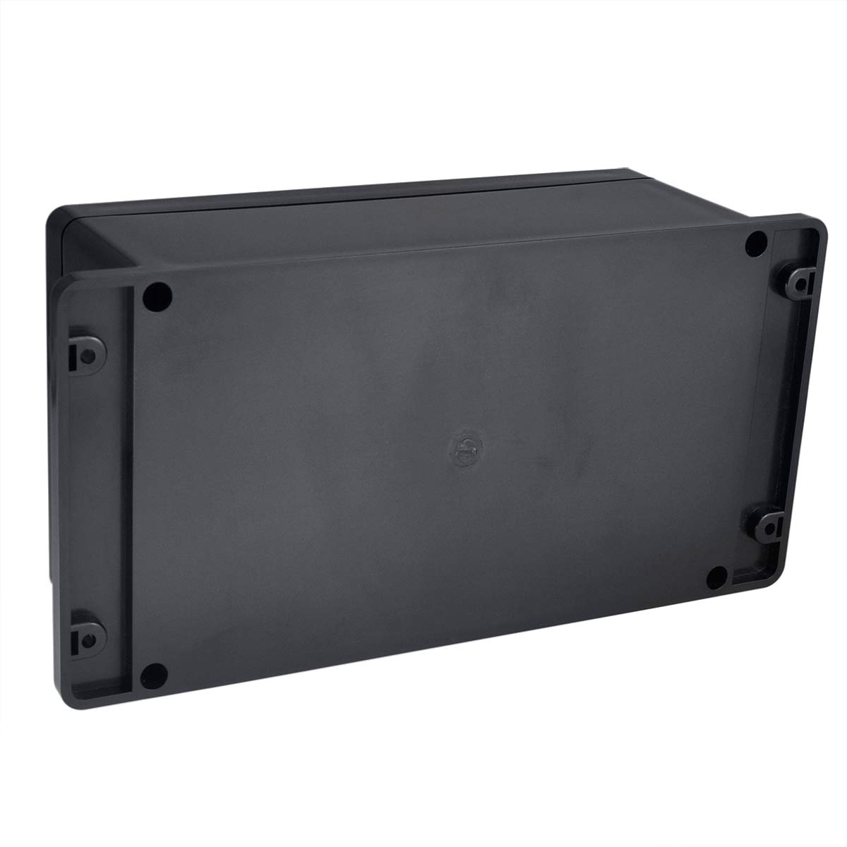 Therlan Aansluitdoos, zwart, waterdicht IP65, 2 stuks elektronische behuizing, ABS-kunststof, behuizing, aansluitdoos, IP65, kleine zwarte verdeeldoos, buiten, waterdicht (100 x 68 x 50 mm