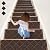 RIOLAND Stair Treads Carpet Non-Slip Indoor 15 PCS Wood Stair Treads Rugs Modern Stair Runners for Kids Dogs, 8" X 30", Brown