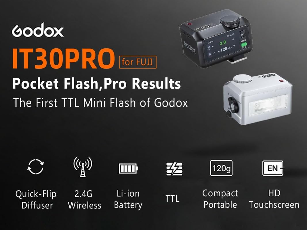 Amazon.com : Godox iT30pro F TTL Mini Flash - GODOX iT30 Pro F for