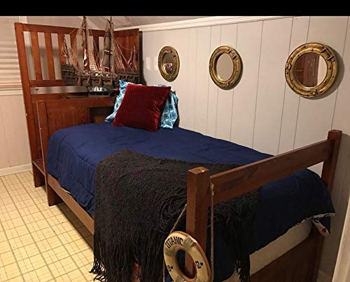 Scorpion Sales Large Nautical Ship Porthole Mirror Wall Decor 11 1/2 inch Diameter - Durable Great for Homes and Offices - Image 5