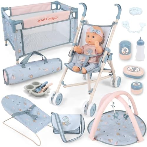 poupée pour bébés,Poussettes Jouets Pliables pour bébés poupées - S poupée pour bébés,Poussettes Jouets Pliables pour bébés poupées - S