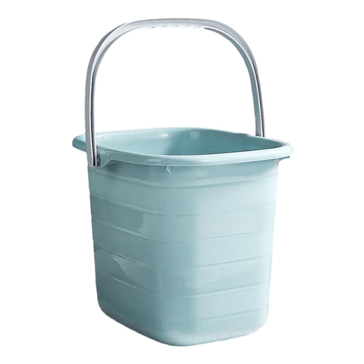 VILLCASE Secchio Capacità Resistente per Acqua Plastica Rettangolare Manico per Domestico per Famiglie e Hotel