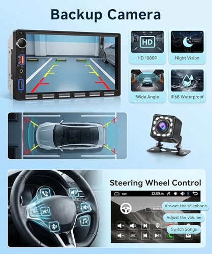 Radio Auto Doble Din con Pantalla Táctil 7 Pulgadas miniatura 6