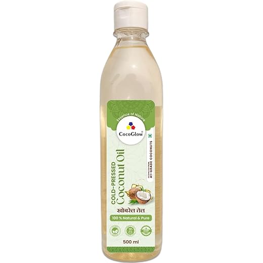 CocoGlow Cold Pressed Coconut Oil | Natural & Pure | Chemical-Free | Healthy Cooking Oil