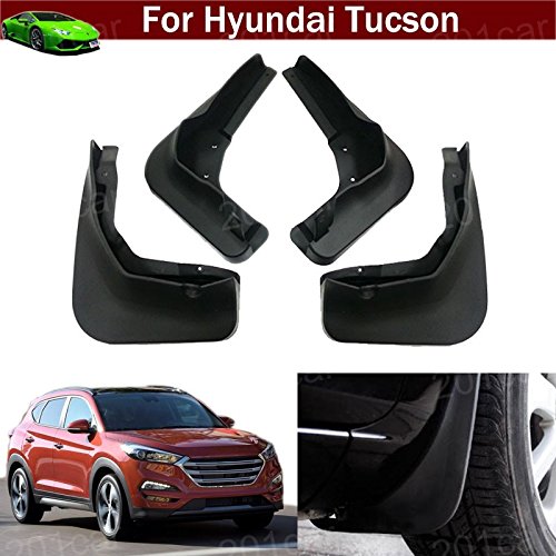 Kaitian 4Pcs Rubber Car Mud Guards Auto Mud Flaps Automotive Splash Guards Mudguards Mudflaps Fender for Hyundai Tucson 2015 2016 2017 2018 2019 2020 2021