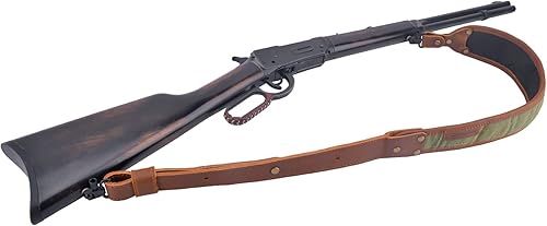 Miniatura 9 de Eslinga de cuero de la correa de hombro del rifle, caza de las correas de hombro del arma de la lona