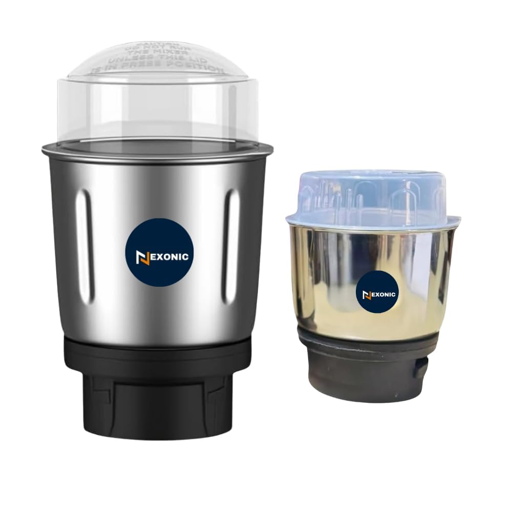 Stainless Steel Jar Set for Mixer Grinder Jars, Compatibility with all mixer grinders with 2 slots of jar fitting with 4 teeth coupler 800 Ml — Amazon image 7