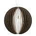 Produktbild EGLO Pendelleuchte Cossano, 1 flammige Hängelampe Vintage, Hängeleuchte aus Stahl und Holz in Nickel-Matt, Dunkel-Braun, Esstischlampe, Wohnzimmerlampe hängend mit E27 Fassung, Ø 70 cm