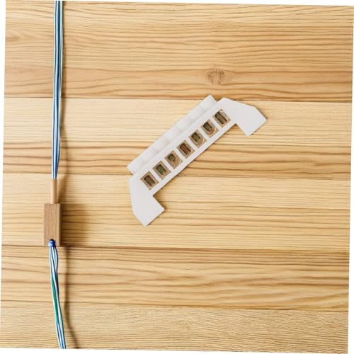 Bloque de terminales de cobre blanco: barra colectora de 7 posiciones para cableado seguro 7
