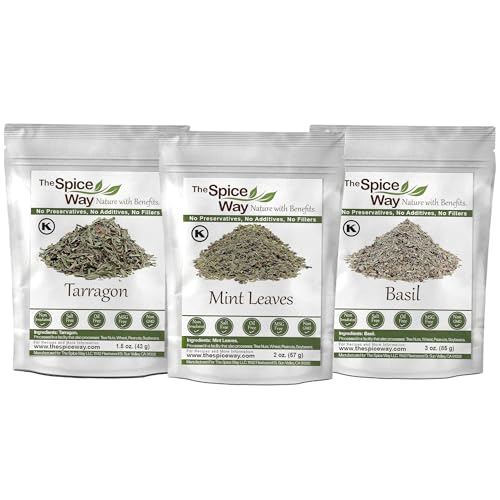 The Spice Way Mint 2 oz, Tarragon 1.5 oz and
