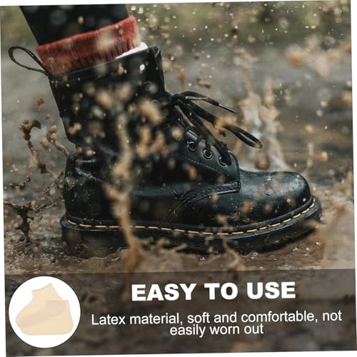 LIFKOME Cubiertas impermeables de látex para zapatos de ciclismo para mujer, protectores resistentes para botas de lluvia miniatura 4