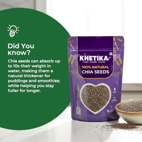 Image of Khetika Chia Seeds 500g (Pack of 3)