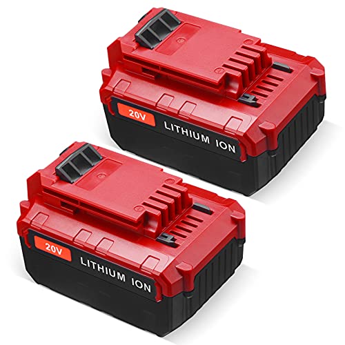 Firstpower 2Pack 6.0Ah 20V Lithium Battery PCC685L for Porter Cable Replacement 20V MAX Lithium ion Battery PCC680L PCC682L Compatible with Porter Cable 20 Volts Cordless Tools
