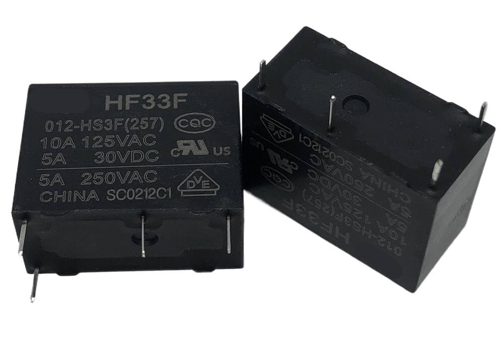 Relé micro HF33F 005-HS3 de 5V para reparar placas de electrodomésticos y domótica en casa