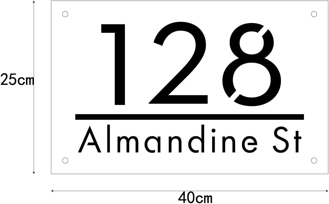 Rusted Steel Modern House Number for Outside, Address Number Plaque, Custom Sign,Personalized Sign
