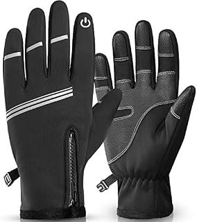 LuTuo Winter Cycling Gloves Running Gloves Windproof Fleece Thermal Lining Sports Gloves with Touch Screen Anti-slip Function - for Cycling Skiing Driving Men & Women
